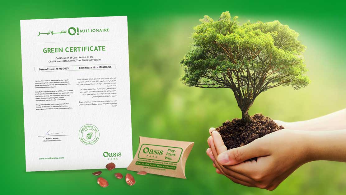 Transforming the World with the Green Certificate: An O! Millionaire Initiative